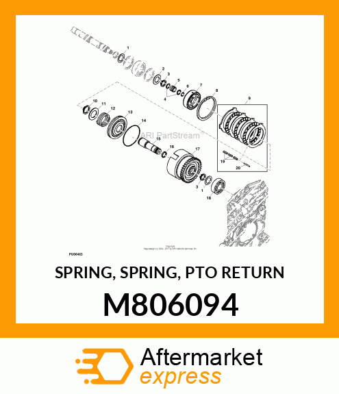 SPRING, SPRING, PTO RETURN M806094