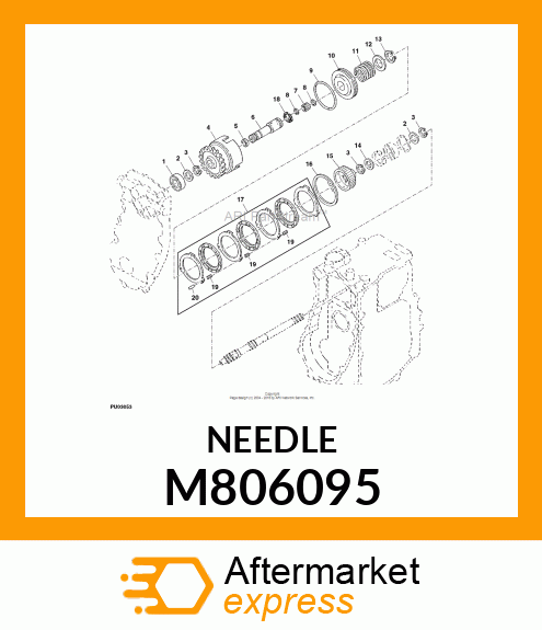 NEEDLE, 12X17X18 M806095