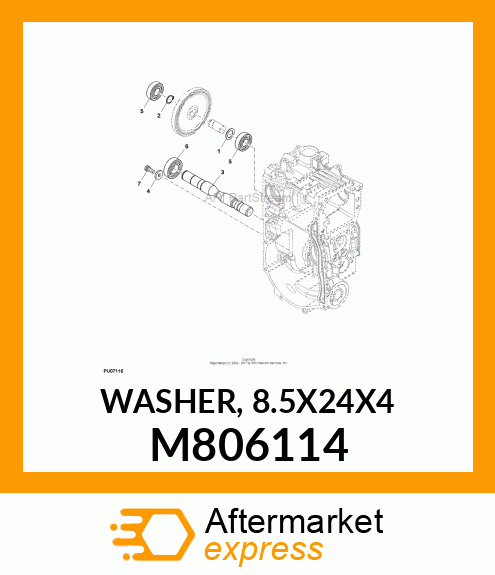 WASHER, 8.5X24X4 M806114