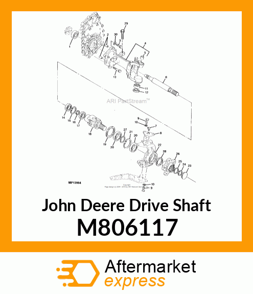 SHAFT, DRIVE (WITH PAINT) M806117