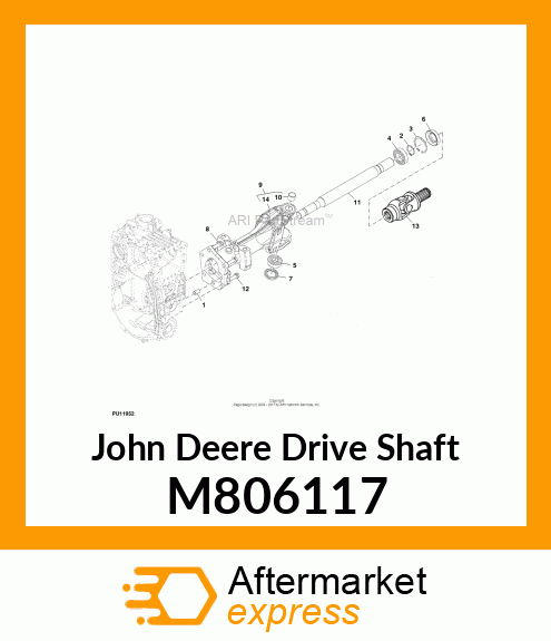 SHAFT, DRIVE (WITH PAINT) M806117