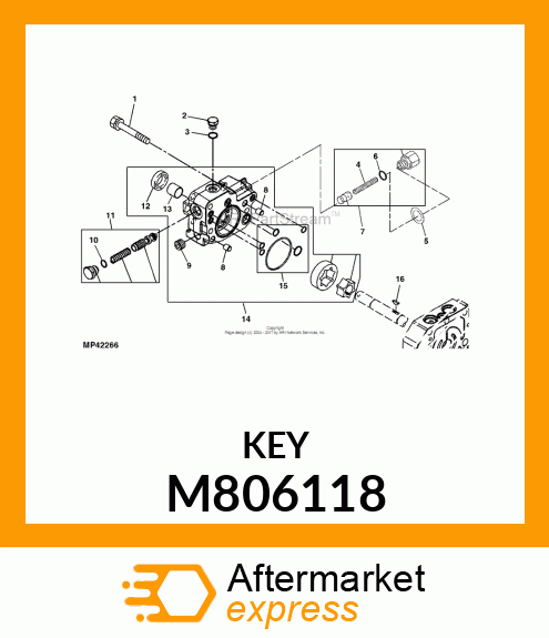 SHAFT KEY, KEY, 13X3.2 M806118