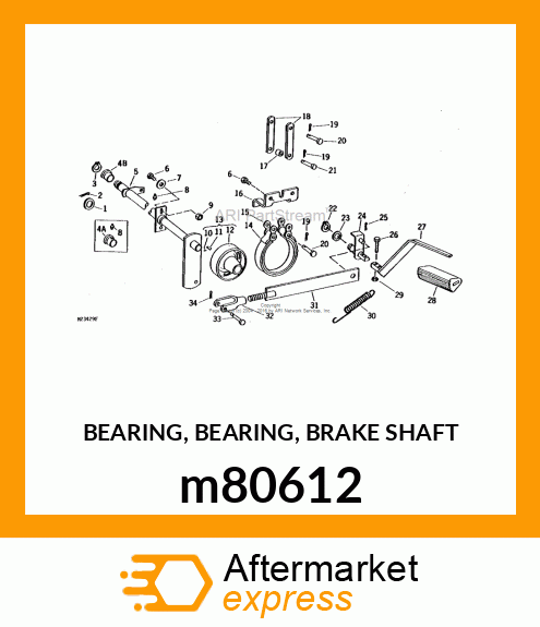 BEARING, BEARING, BRAKE SHAFT m80612