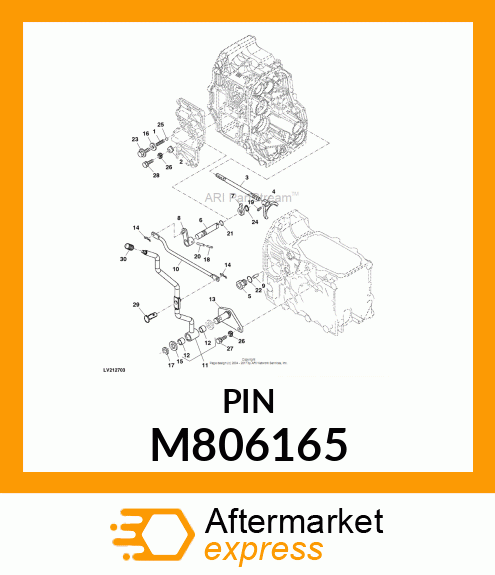 PIN, FLAT HEAD 8X16 M806165