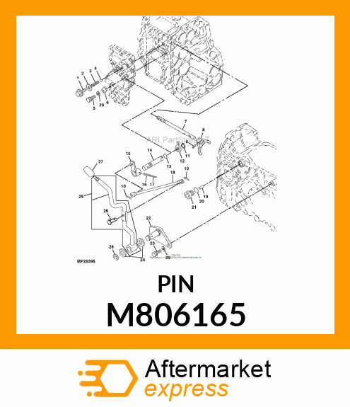 PIN, FLAT HEAD 8X16 M806165