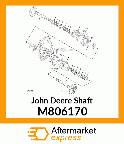 SHAFT, RH REAR AXLE M806170