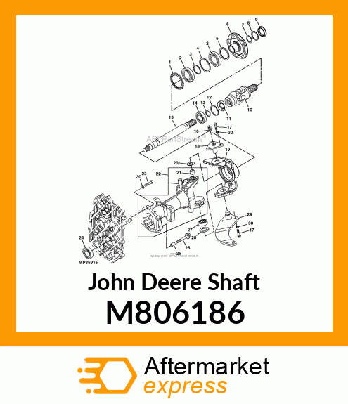 SHAFT, RH REARAXLE M806186