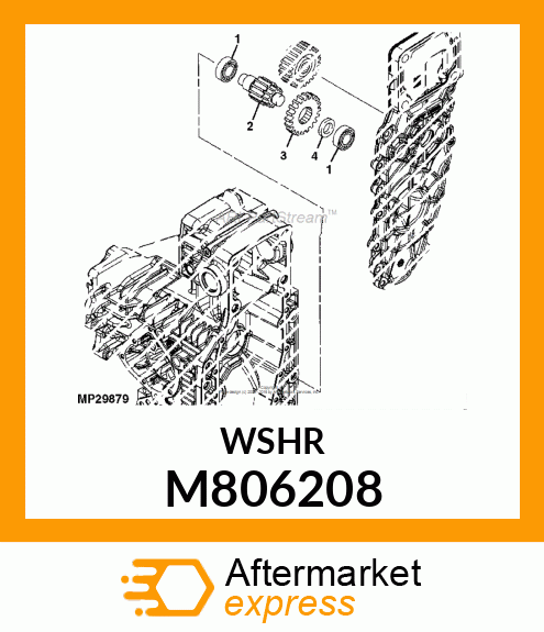 WASHER, WASHER, 25X34X1 M806208