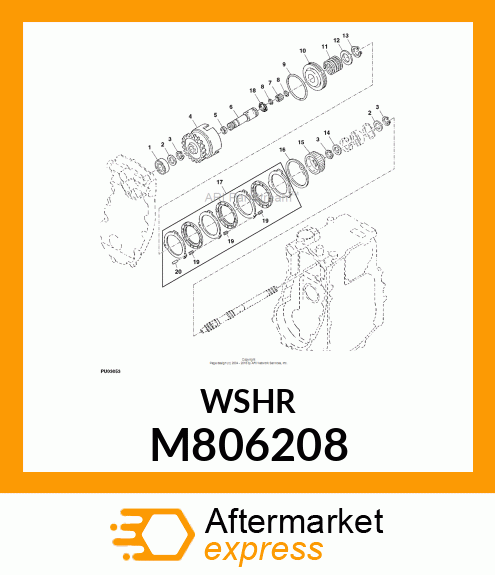 WASHER, WASHER, 25X34X1 M806208