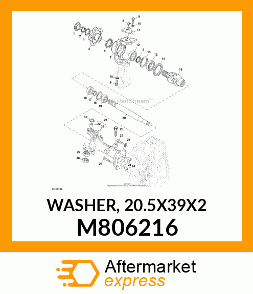 WASHER, 20.5X39X2 M806216