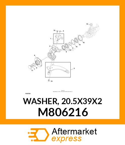 WASHER, 20.5X39X2 M806216