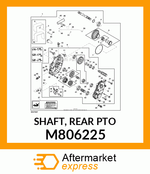 SHAFT, REAR PTO M806225