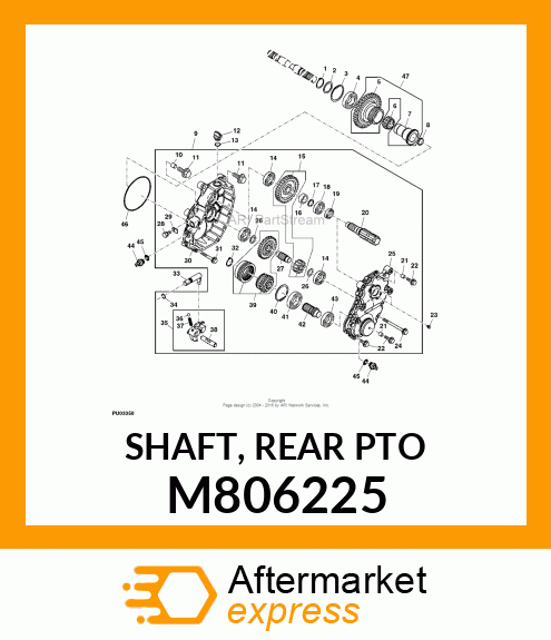 SHAFT, REAR PTO M806225