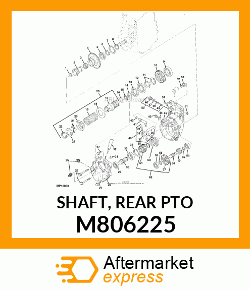 SHAFT, REAR PTO M806225