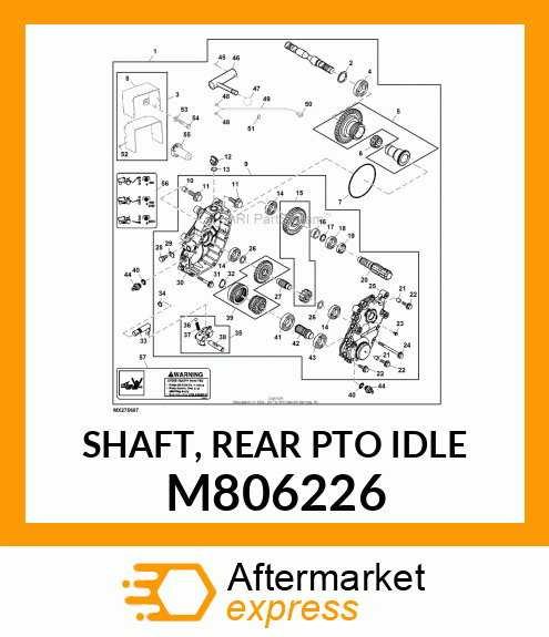 SHAFT, REAR PTO IDLE M806226