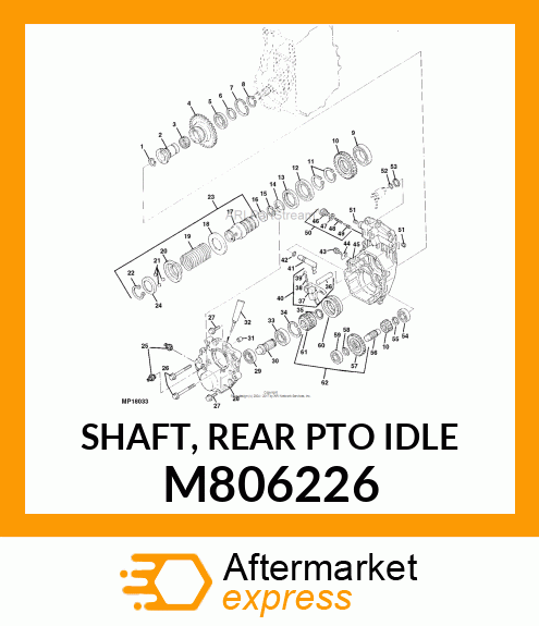 SHAFT, REAR PTO IDLE M806226