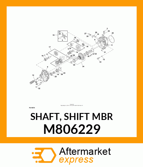 SHAFT, SHIFT MBR M806229