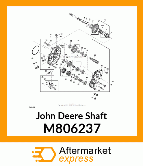 SHAFT, PTO FORK M806237