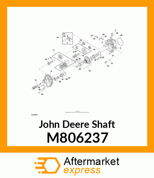 SHAFT, PTO FORK M806237