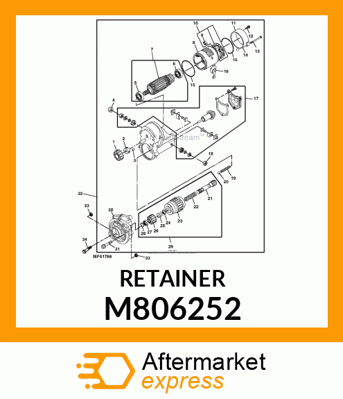 RETAINER M806252