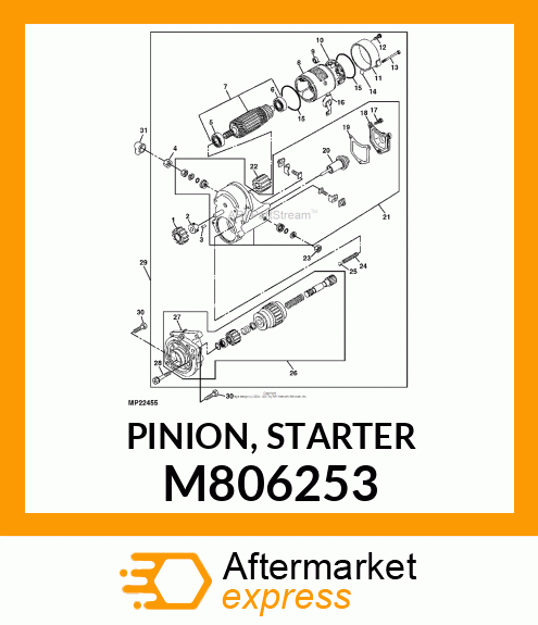 PINION, STARTER M806253