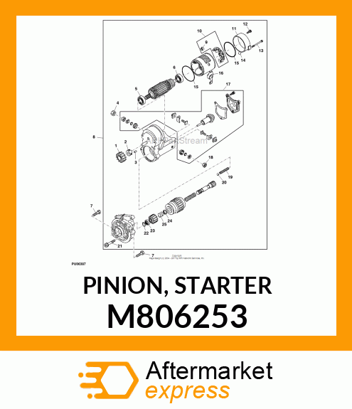 PINION, STARTER M806253