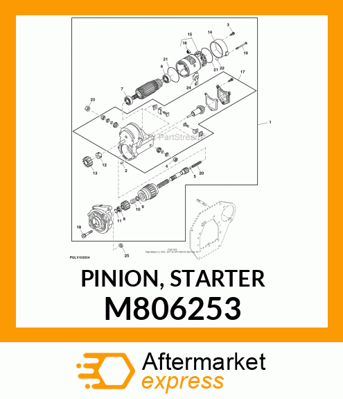 PINION, STARTER M806253