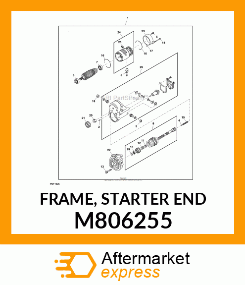 FRAME, STARTER END M806255