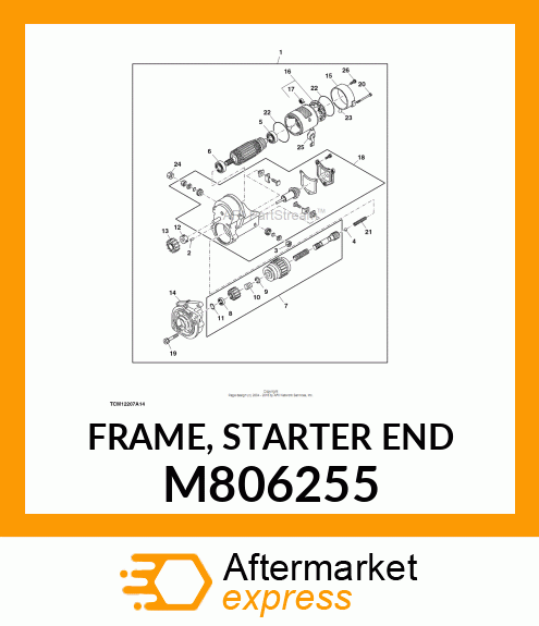 FRAME, STARTER END M806255