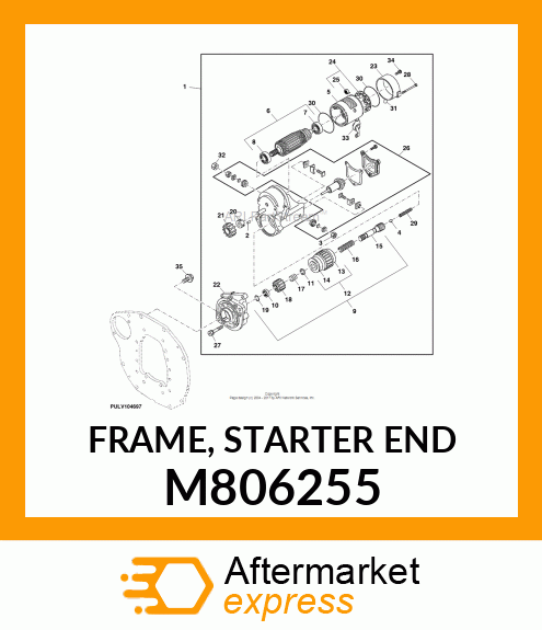 FRAME, STARTER END M806255