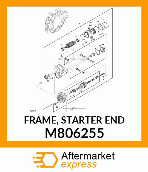 FRAME, STARTER END M806255