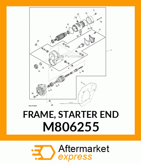 FRAME, STARTER END M806255