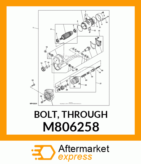 BOLT, THROUGH M806258