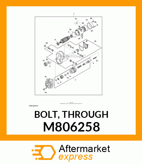 BOLT, THROUGH M806258