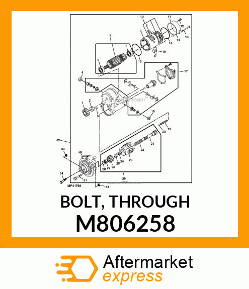 BOLT, THROUGH M806258