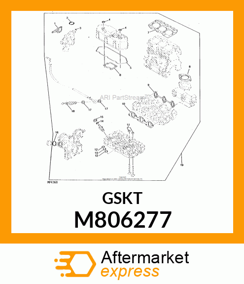 GASKET, MUFFLER M806277