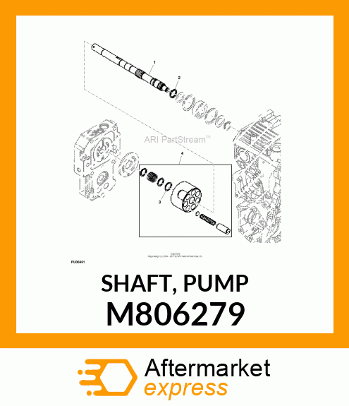 SHAFT, PUMP M806279