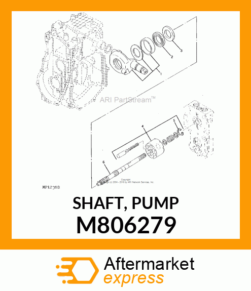 SHAFT, PUMP M806279