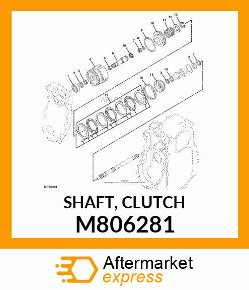 SHAFT, CLUTCH M806281