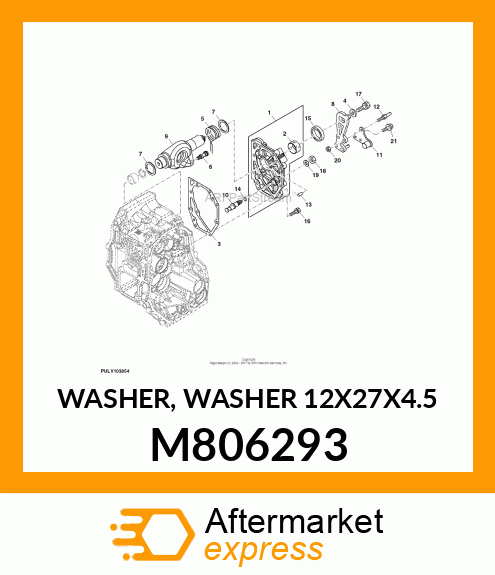 WASHER, WASHER 12X27X4.5 M806293