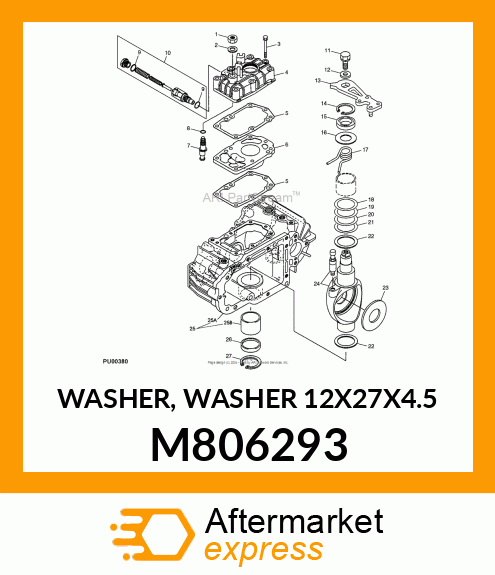 WASHER, WASHER 12X27X4.5 M806293