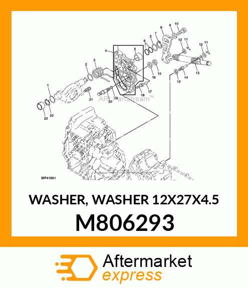 WASHER, WASHER 12X27X4.5 M806293