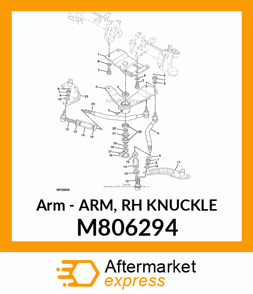 Arm Rh Knuckle M806294