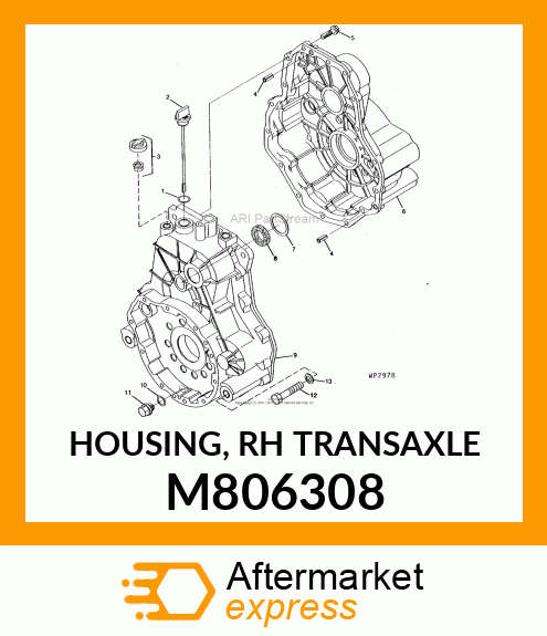 HOUSING, RH TRANSAXLE M806308