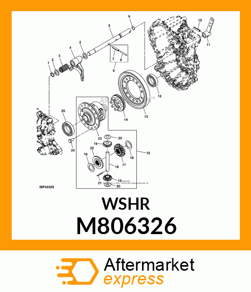 WASHER, WASHER, DIFF. GEAR M806326