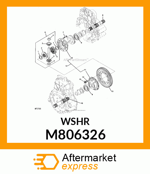 WASHER, WASHER, DIFF. GEAR M806326