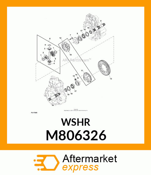 WASHER, WASHER, DIFF. GEAR M806326