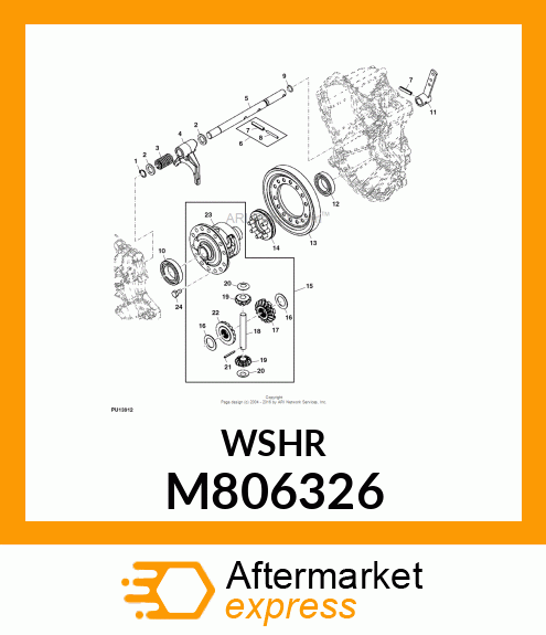 WASHER, WASHER, DIFF. GEAR M806326