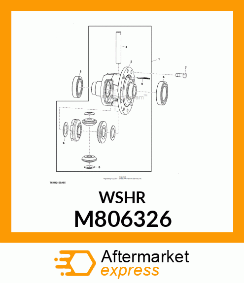 WASHER, WASHER, DIFF. GEAR M806326