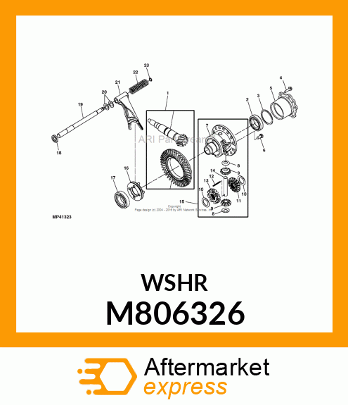 WASHER, WASHER, DIFF. GEAR M806326